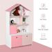 Estantería infantil Homcom 4 estantes+1 armario+2 cajones rosa/blanco 130x80x34 cm Estantería infantil Homcom 4 estantes+1 armario+2 cajones rosa/blanco 130x80x34 cm Rosa