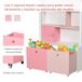Estantería infantil Homcom 4 estantes+1 armario+2 cajones rosa/blanco 130x80x34 cm Estantería infantil Homcom 4 estantes+1 armario+2 cajones rosa/blanco 130x80x34 cm Rosa