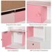 Estantería infantil Homcom 4 estantes+1 armario+2 cajones rosa/blanco 130x80x34 cm Estantería infantil Homcom 4 estantes+1 armario+2 cajones rosa/blanco 130x80x34 cm Rosa
