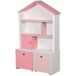 Estantería infantil Homcom 4 estantes+1 armario+2 cajones rosa/blanco 130x80x34 cm Estantería infantil Homcom 4 estantes+1 armario+2 cajones rosa/blanco 130x80x34 cm Rosa
