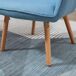 Butaca de Salón Lino, Espuma y Madera de Haya HOMCOM Butaca de Salón Lino, Espuma y Madera de Haya HOMCOM Azul