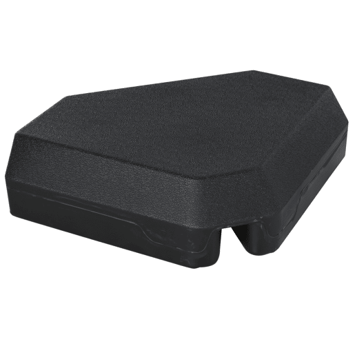 Outsunny Base para Chapéu de Sol com Pesos Recarregáveis com Água ou Areia 15L 80x80x50cm Preto cruz com Tubo de Aço 80x80x56 cm Preto