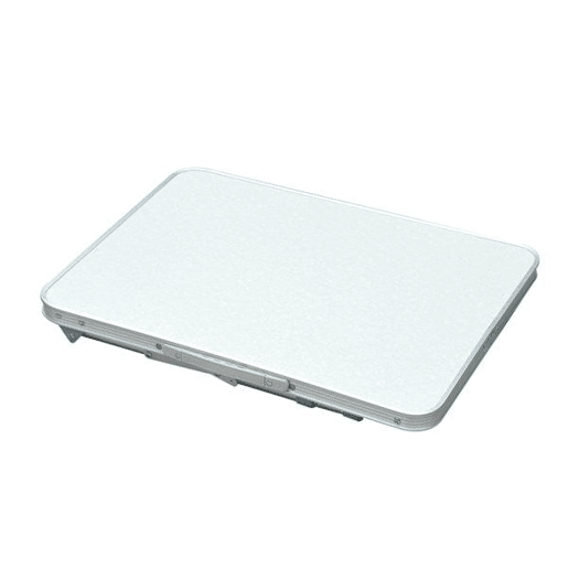 Outsunny Mesa de Campismo Dobrável e Ajustável de 47,5 a 64 cm - Cor: Branco - Alumínio e MDF - 60 x 45 x 64 cm