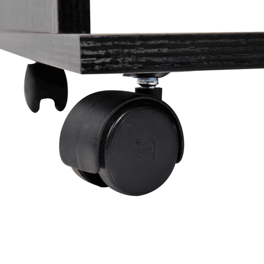 HOMCOM Roupeiro de Madeira Móvel Armário Roupeiro Aberto com 2 Barras para Pendurar e 3 Prateleiras Organizadoras para Dormitório 120x40x128cm Preto
