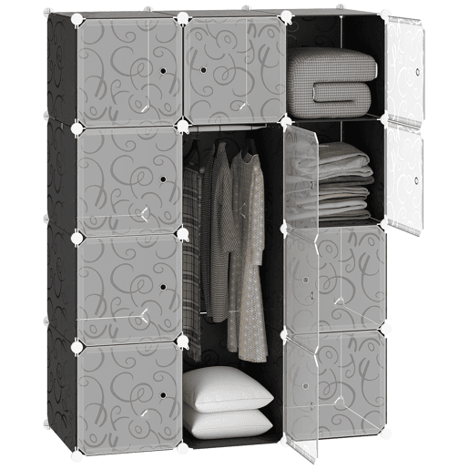 HOMCOM Armário Organizador para Brinquedos de Armazenamento e Montagem de Livros em bricolage 111x47x145cm