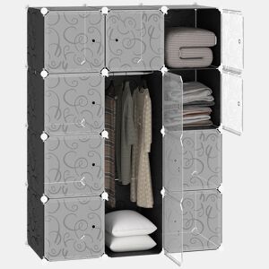 HOMCOM Armário Organizador para Brinquedos de Armazenamento e Montagem de Livros em bricolage 111x47x145cm
