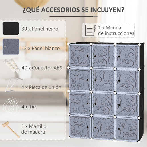 HOMCOM Armário Organizador para Brinquedos de Armazenamento e Montagem de Livros em bricolage 111x47x145cm