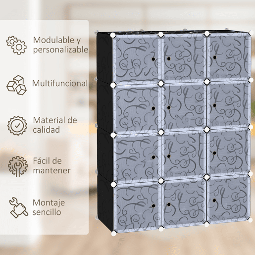 HOMCOM Armário Organizador para Brinquedos de Armazenamento e Montagem de Livros em bricolage 111x47x145cm