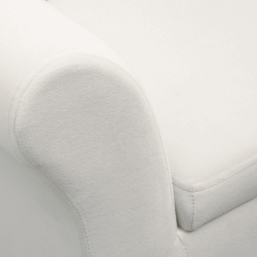 HOMCOM Banco para Pé de Cama Estofado em Veludo Banco de Armazenamento Acolchoado com Tampa Apoio para os Braços Pés de Madeira para Dormitório Sala de Estar 111,5x41x65cm Branco Creme