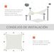 Toldo de Vela Rectangular Poliéster Outsunny 300x400 Toldo de Vela Rectangular Poliéster Outsunny 300x400 Crudo