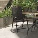 Set 2 Sillas Plegable Metal, Texteline Outsunny Set 2 Sillas Plegable Metal, Texteline Outsunny Gris