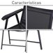 Set 2 Sillas Plegable Metal, Texteline Outsunny Set 2 Sillas Plegable Metal, Texteline Outsunny Gris