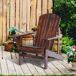 Adirondack Silla para Jardín Madera de Abeto Outsunny Adirondack Silla para Jardín Madera de Abeto Outsunny Marrón