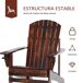 Adirondack Silla para Jardín Madera de Abeto Outsunny Adirondack Silla para Jardín Madera de Abeto Outsunny Marrón