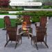 Adirondack Silla para Jardín Madera de Abeto Outsunny Adirondack Silla para Jardín Madera de Abeto Outsunny Marrón