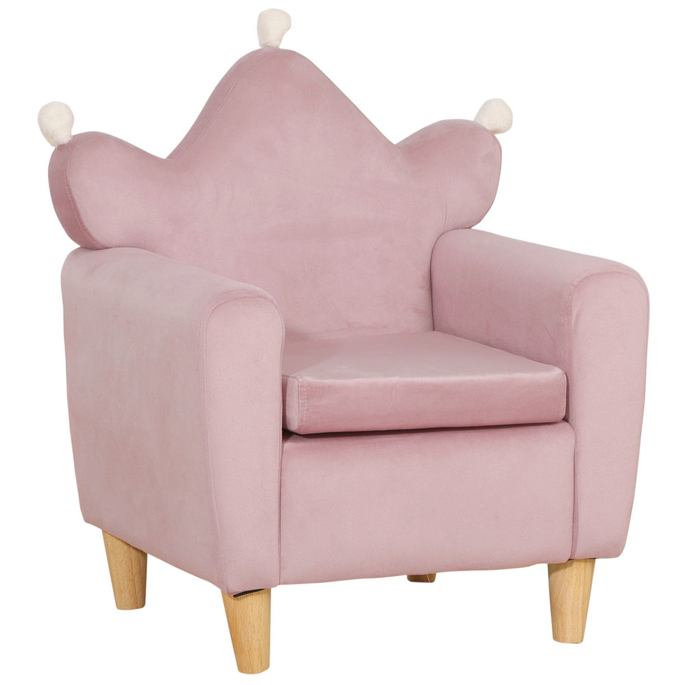 Sillón Infantil Terciopelo Holandés, Madera de Eucalipto, Espuma