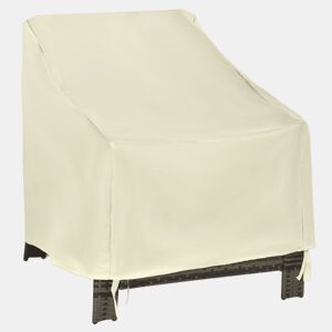 Outsunny Capa de Proteção para Cadeiras Cobertura de Móveis Proteção contra Chuva e Sol 68x87x77 cm 600D tecido Oxford
