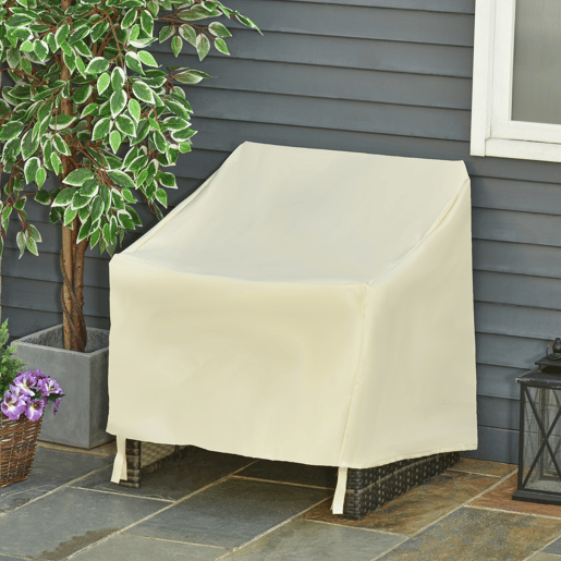 Outsunny Capa de Proteção para Cadeiras Cobertura de Móveis Proteção contra Chuva e Sol 68x87x77 cm 600D tecido Oxford