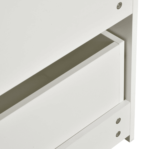 HOMCOM Estante de Madeira para Brinquedos com 3 Compartimentos 2 Cubos e Gaveta Móvel com 4 Rodas Estante para Livros Infantil para Dormitório Infantil Sala de Jogos 60x29,9x90cm Branco