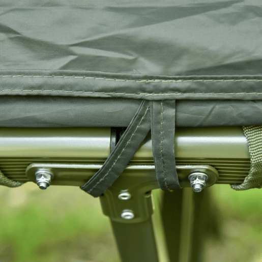 Outsunny Cama Dupla de Camping Dobrável com Tenda 4 em 1 Cama de Campismo Elevada com Colchão Insuflável e Saco de Transporte em Tecido Oxford 600D Aço 193x145x180 cm Verde