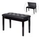 Taburete de Piano Madera de Caucho, PU HOMCOM Taburete de Piano Madera de Caucho, PU HOMCOM Negro