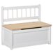 Baúl de Juguetes para Niños MDF, Madera de Pino HOMCOM Baúl de Juguetes para Niños MDF, Madera de Pino HOMCOM Blanco