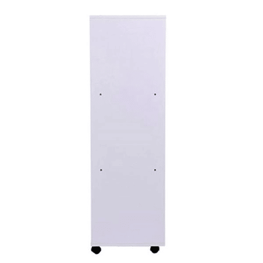HOMCOM Roupeiro de Madeira Móvel Armário Roupeiro Aberto com Barra para Pendurar e 3 Prateleiras Organizadoras para Dormitório 80x40x128cm Branco
