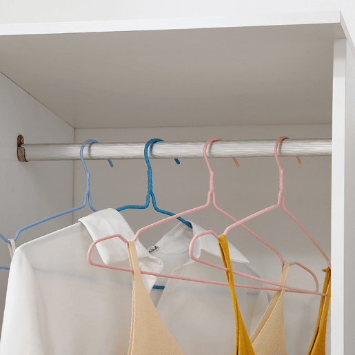 HOMCOM Roupeiro de Madeira Móvel Armário Roupeiro Aberto com Barra para Pendurar e 3 Prateleiras Organizadoras para Dormitório 80x40x128cm Branco