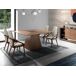 ANGEL CERDA Mesa comedor cuadrada nogal 150x150 ANGEL CERDA Mesa comedor cuadrada nogal 150x150 Nogal