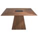 ANGEL CERDA Mesa comedor cuadrada nogal 150x150 ANGEL CERDA Mesa comedor cuadrada nogal 150x150 Nogal