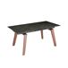 ANGEL CERDA Mesa comedor extensible rectangular mármol porcelánico y nogal 230x90 ANGEL CERDA Mesa comedor extensible rectangular mármol porcelánico y nogal 230x90 Nogal