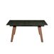 ANGEL CERDA Mesa comedor extensible rectangular mármol porcelánico y nogal 230x90 ANGEL CERDA Mesa comedor extensible rectangular mármol porcelánico y nogal 230x90 Nogal