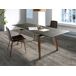 ANGEL CERDA Mesa comedor extensible rectangular mármol porcelánico y nogal 230x90 ANGEL CERDA Mesa comedor extensible rectangular mármol porcelánico y nogal 230x90 Nogal