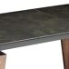 ANGEL CERDA Mesa comedor extensible rectangular mármol porcelánico y nogal 230x90 ANGEL CERDA Mesa comedor extensible rectangular mármol porcelánico y nogal 230x90 Nogal