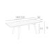 ANGEL CERDA Mesa comedor extensible rectangular mármol porcelánico y nogal 230x90 ANGEL CERDA Mesa comedor extensible rectangular mármol porcelánico y nogal 230x90 Nogal
