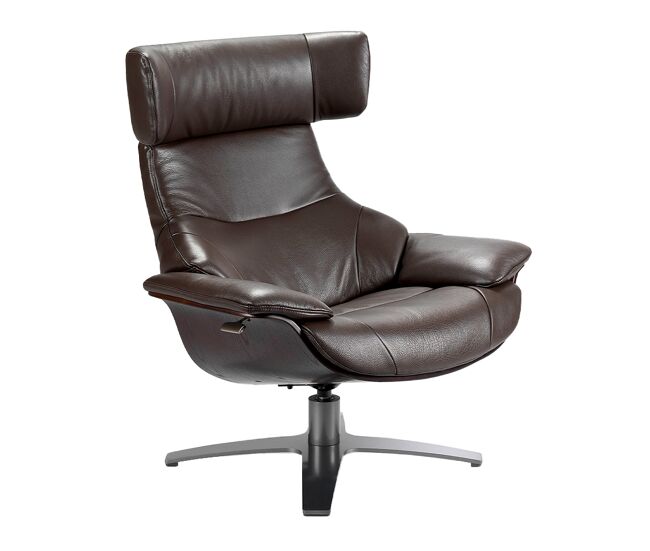 Sillón giratorio tapizado piel vacuno modelo 5022 angel cerdá