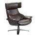 Sillón giratorio reclinable piel Sillón giratorio reclinable piel Antracita
