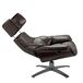 Sillón giratorio reclinable piel Sillón giratorio reclinable piel Antracita