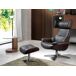 Sillón giratorio reclinable piel Sillón giratorio reclinable piel Antracita