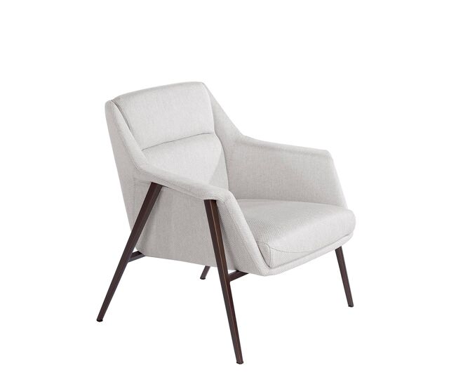 Sillón tapizado tela blanca modelo 5010 angel cerdá
