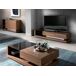 ANGEL CERDA Mueble TV nogal acero y cristal 200 ANGEL CERDA Mueble TV nogal acero y cristal 200 Nogal