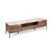 ANGEL CERDA Mueble TV nogal tapa mármol ANGEL CERDA Mueble TV nogal tapa mármol Nogal
