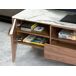 ANGEL CERDA Mueble TV nogal tapa mármol ANGEL CERDA Mueble TV nogal tapa mármol Nogal