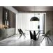 ANGEL CERDA Mesa comedor redonda cristal templado y acero negro 150x150 ANGEL CERDA Mesa comedor redonda cristal templado y acero negro 150x150 Transparente