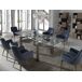 ANGEL CERDA Mesa comedor extensible rectangular cristal templado y nogal 240x90 ANGEL CERDA Mesa comedor extensible rectangular cristal templado y nogal 240x90 Nogal