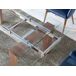ANGEL CERDA Mesa comedor extensible rectangular cristal templado y nogal 240x90 ANGEL CERDA Mesa comedor extensible rectangular cristal templado y nogal 240x90 Nogal