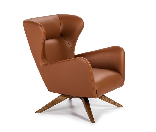Sillón giratorio tapizado polipiel modelo 5038 angel cerdá