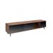 ANGEL CERDA Mueble TV cristal y acero 240 ANGEL CERDA Mueble TV cristal y acero 240 Nogal