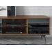 ANGEL CERDA Mueble TV cristal y acero 240 ANGEL CERDA Mueble TV cristal y acero 240 Nogal