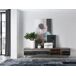 ANGEL CERDA Mueble TV cristal y acero 240 ANGEL CERDA Mueble TV cristal y acero 240 Nogal